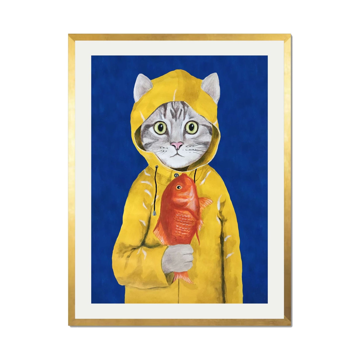 CAT WITH FISH | PRINT