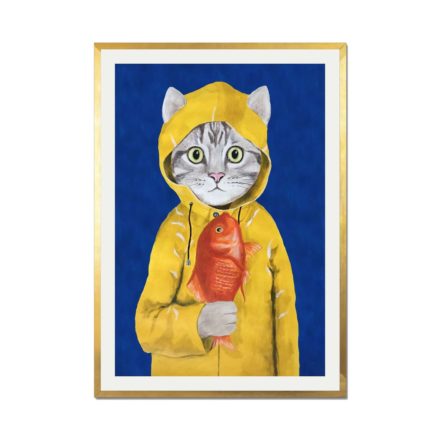 CAT WITH FISH | PRINT