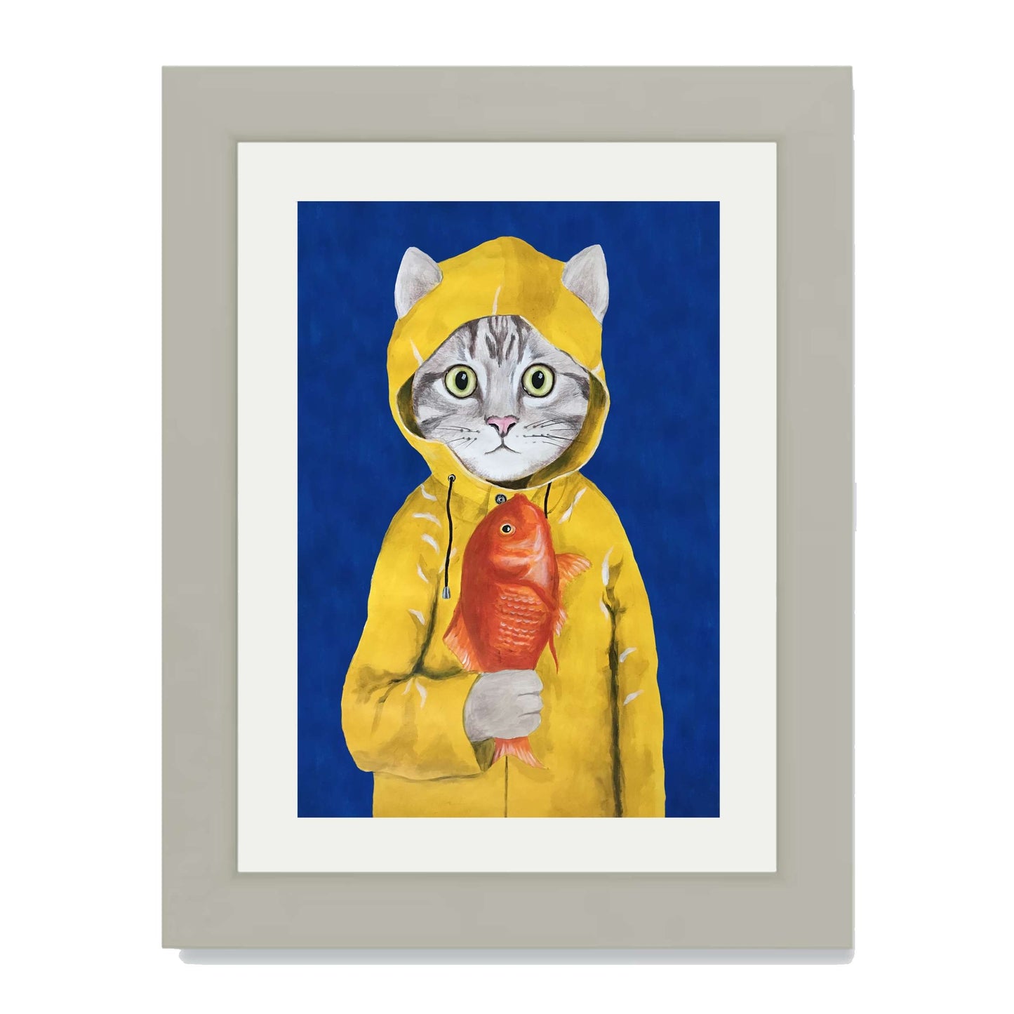 CAT WITH FISH | PRINT