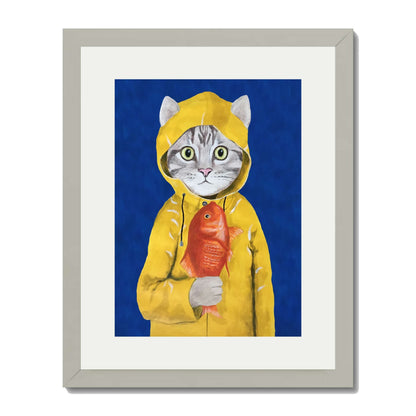 CAT WITH FISH | PRINT