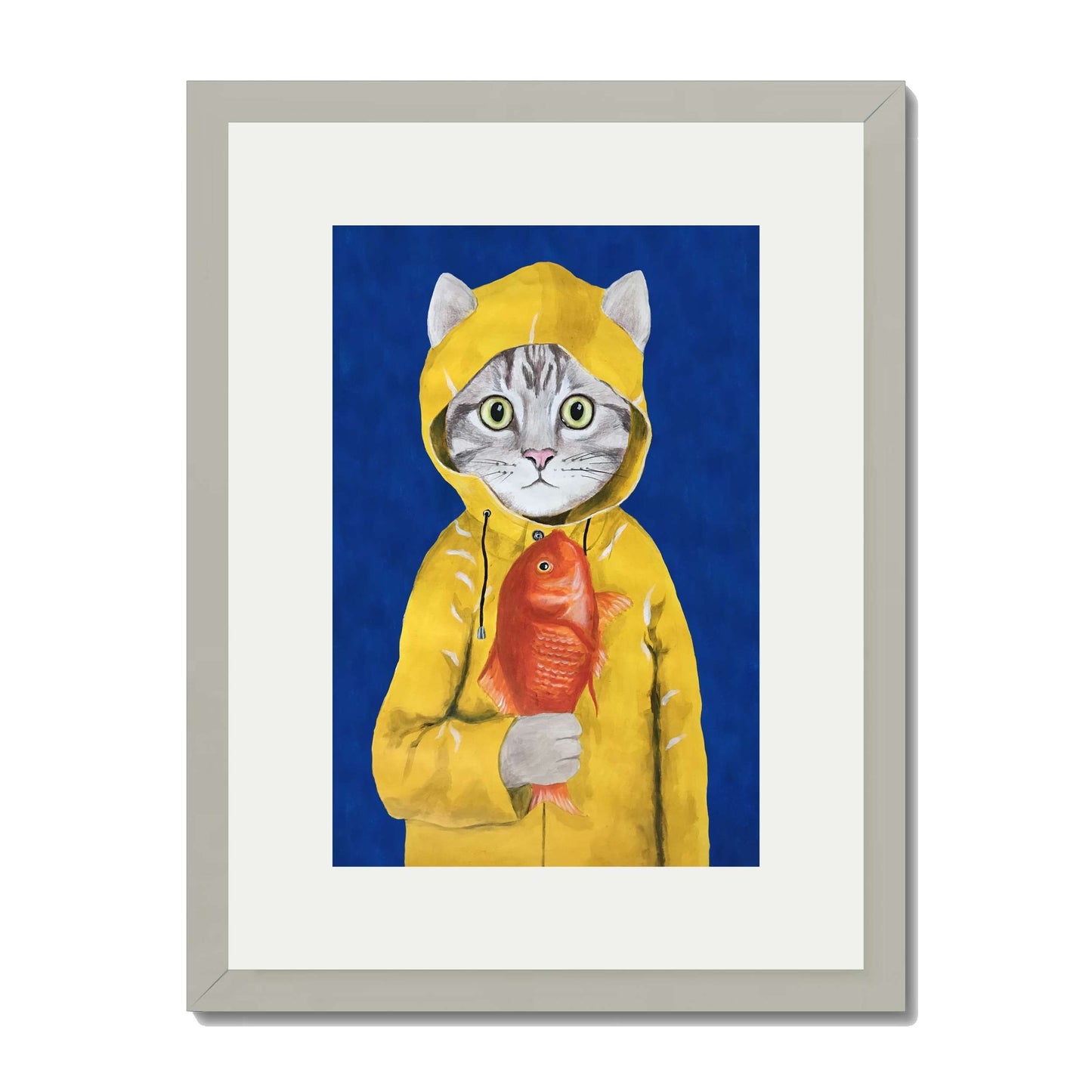CAT WITH FISH | PRINT