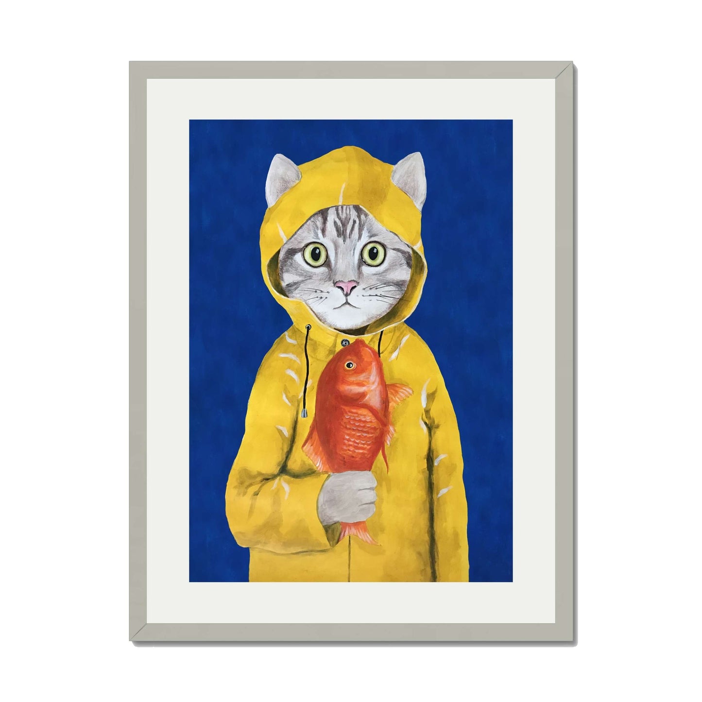CAT WITH FISH | PRINT