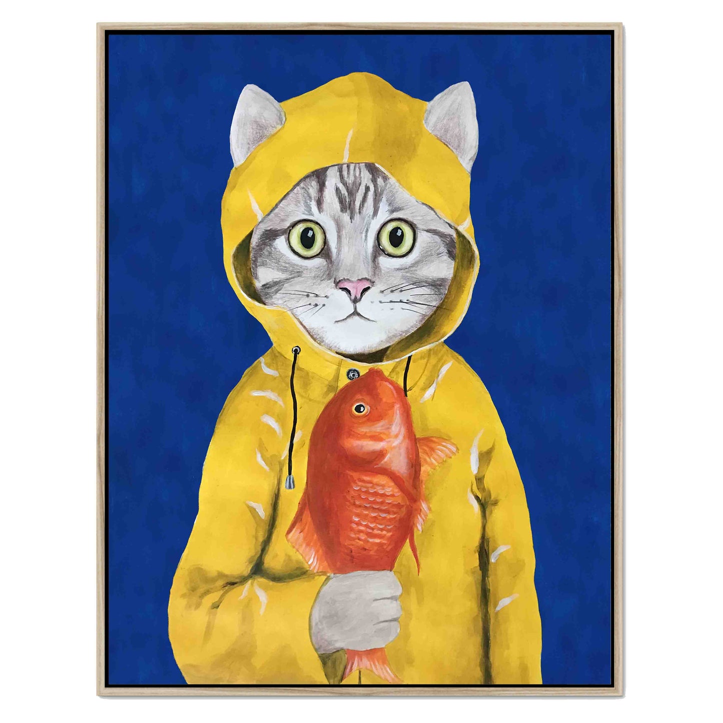 CAT WITH FISH | CANVAS