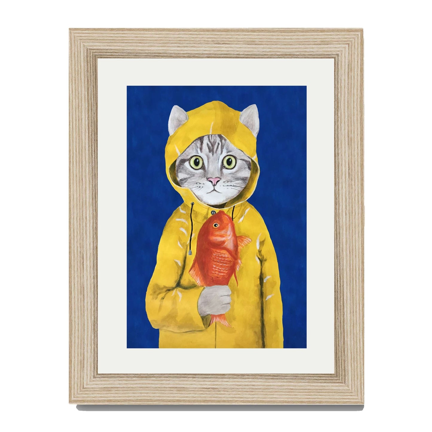 CAT WITH FISH | PRINT