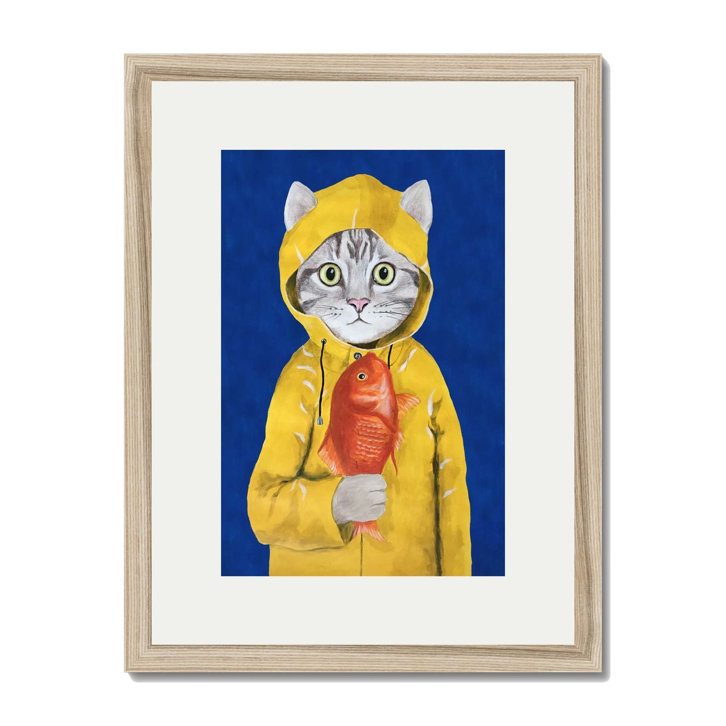 CAT WITH FISH | PRINT