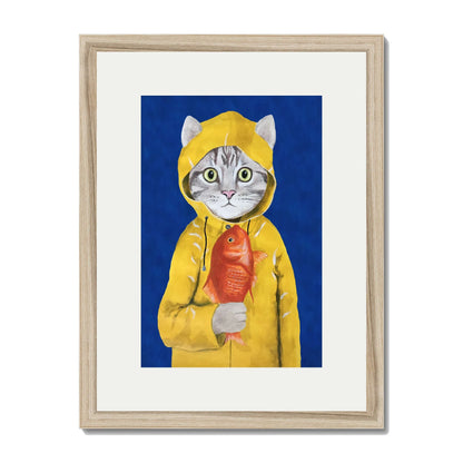 CAT WITH FISH | PRINT