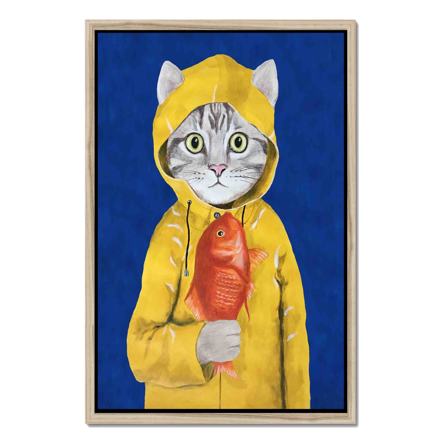 CAT WITH FISH | CANVAS