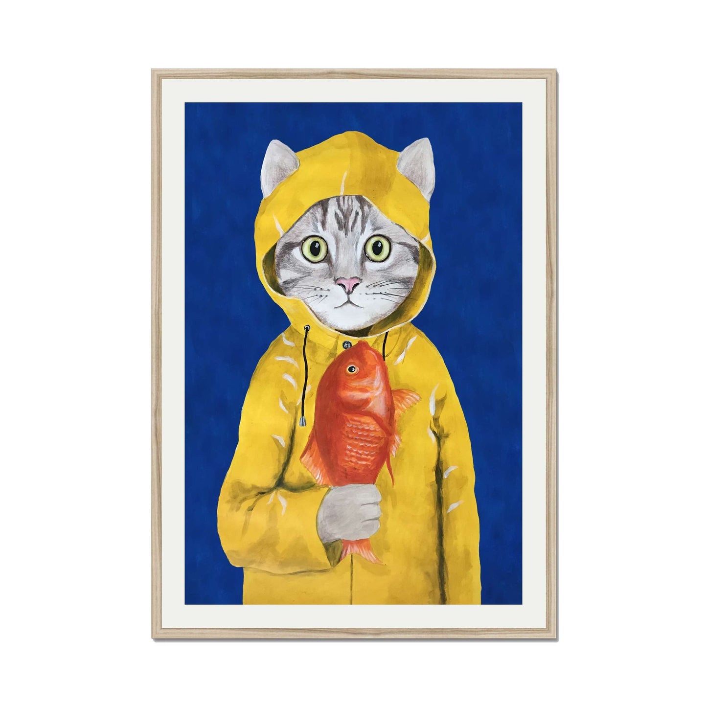 CAT WITH FISH | PRINT