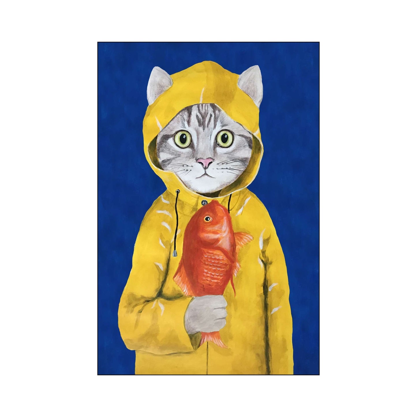CAT WITH FISH | PRINT