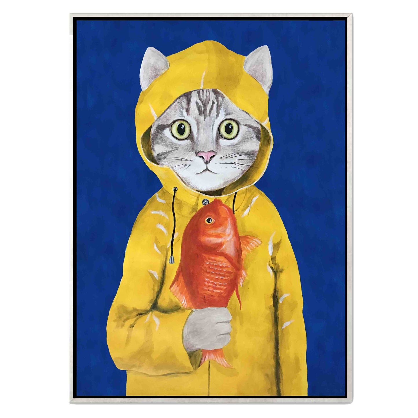 CAT WITH FISH | CANVAS