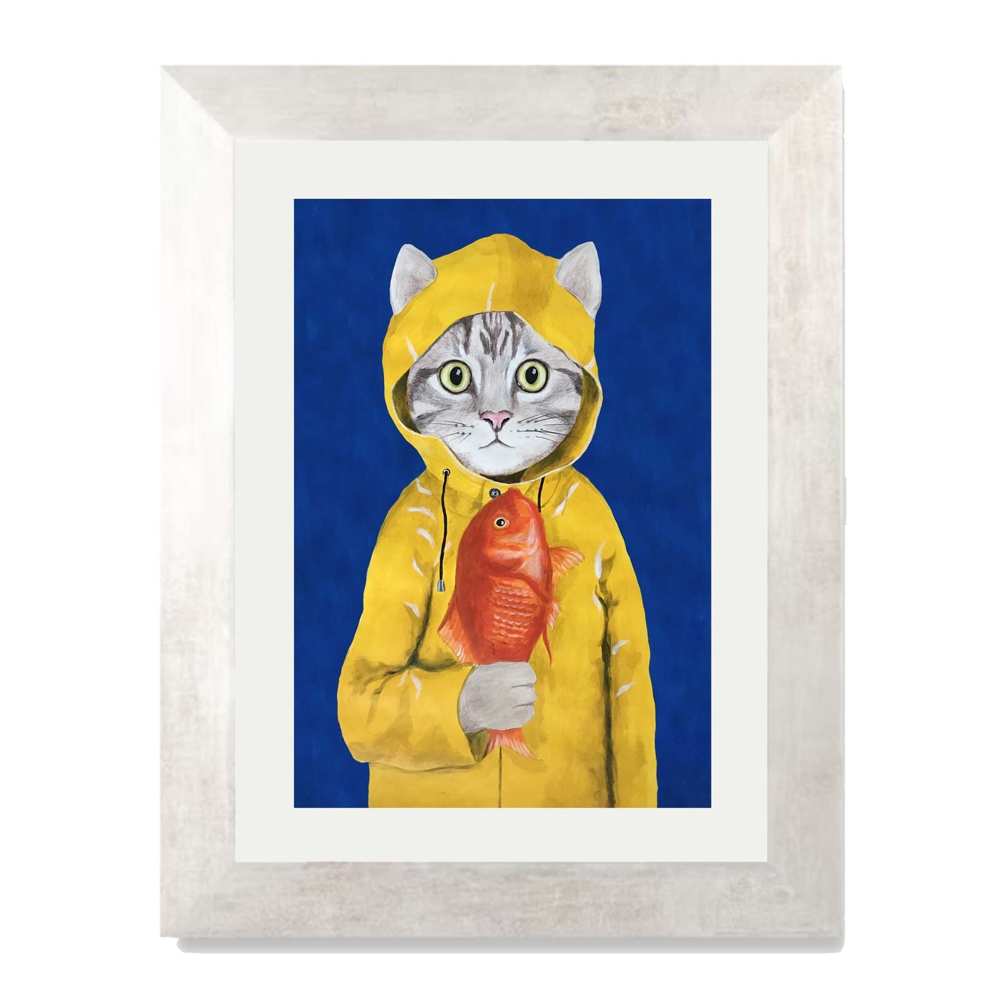 CAT WITH FISH | PRINT