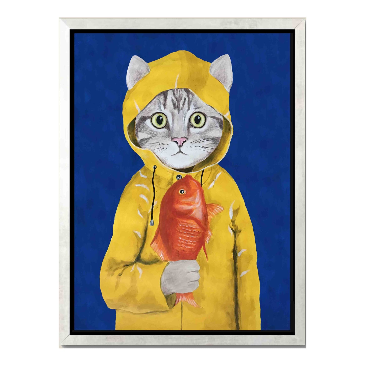 CAT WITH FISH | CANVAS