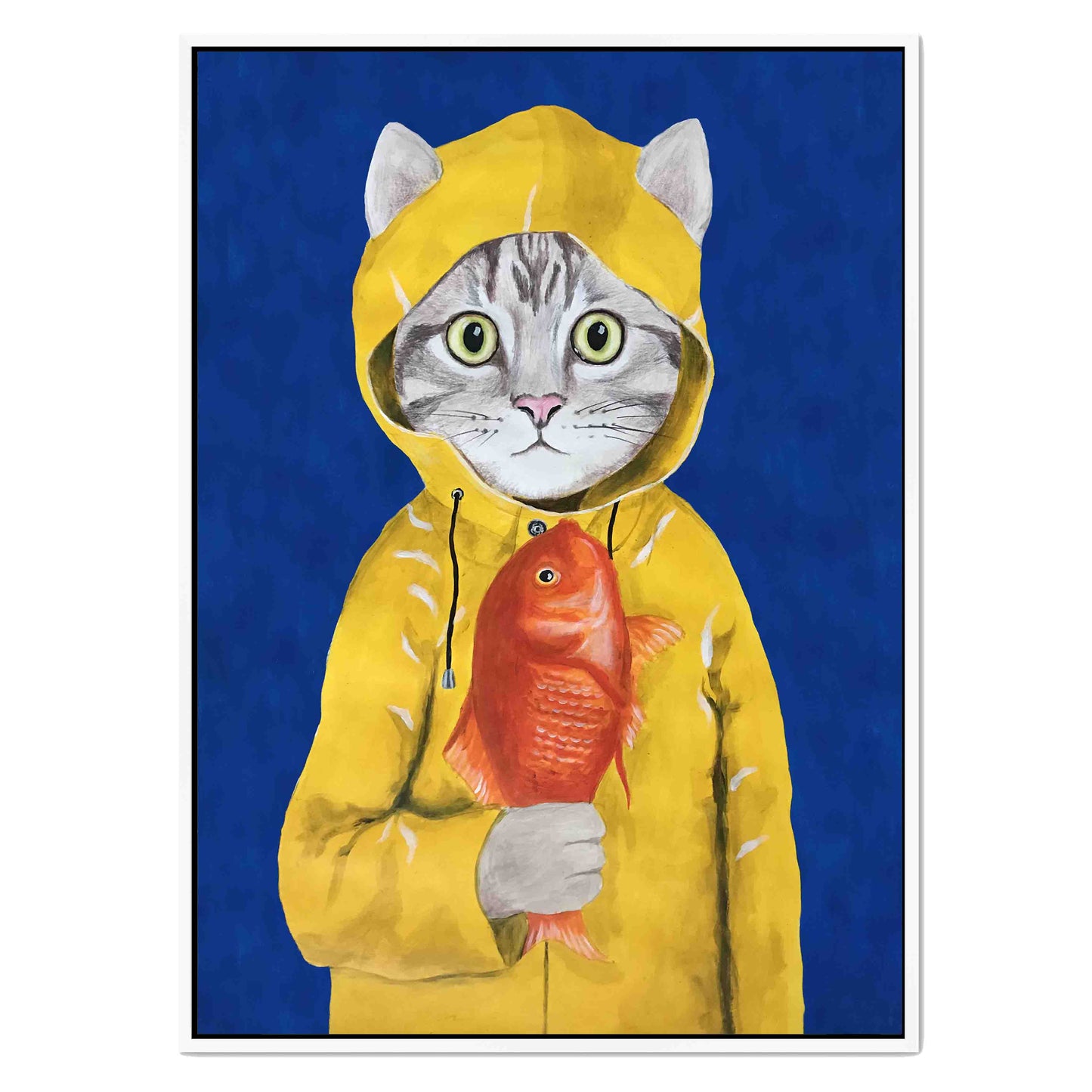 CAT WITH FISH | CANVAS