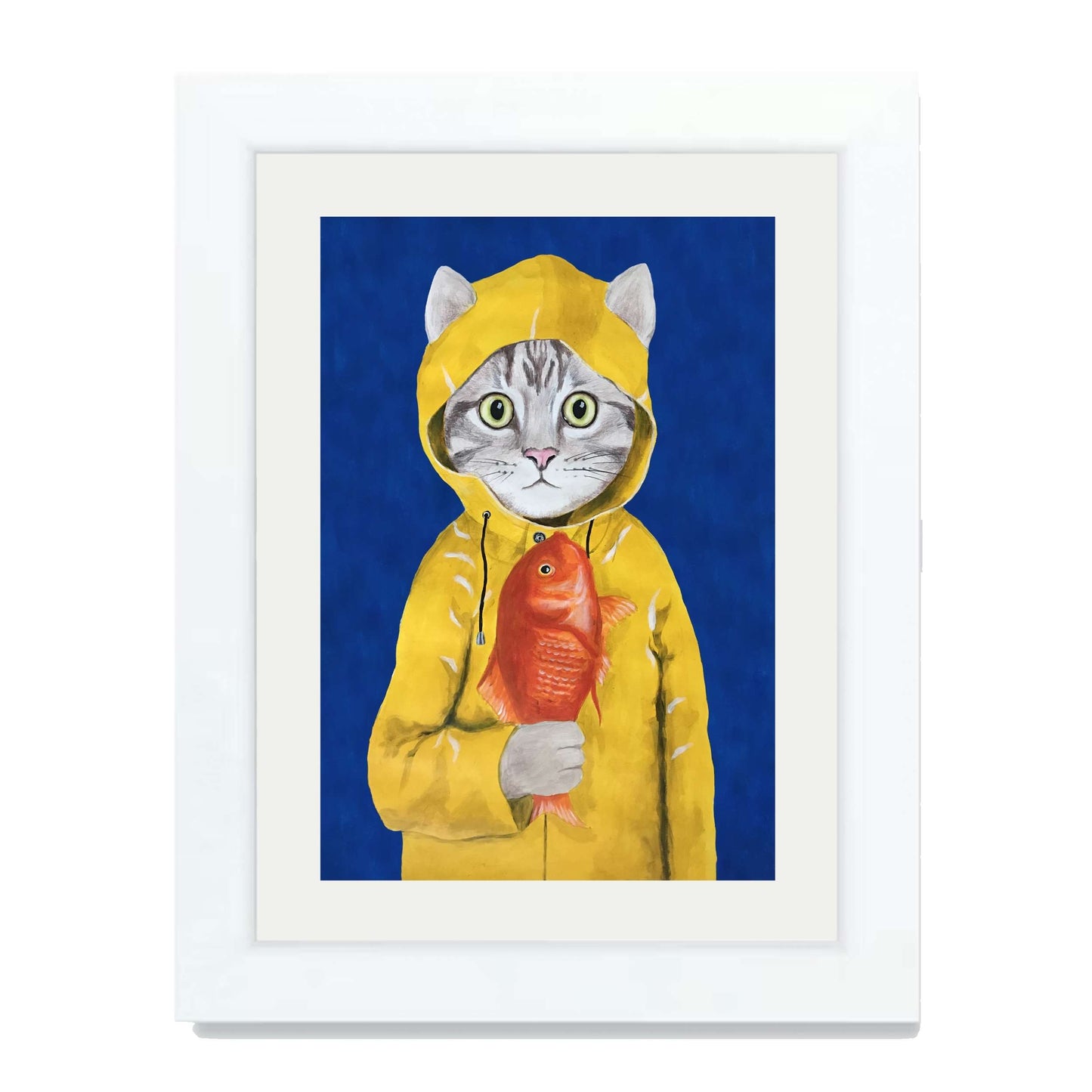 CAT WITH FISH | PRINT