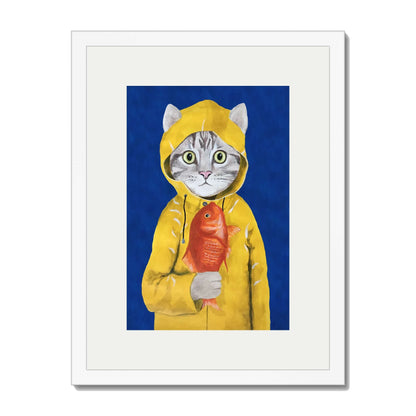 CAT WITH FISH | PRINT