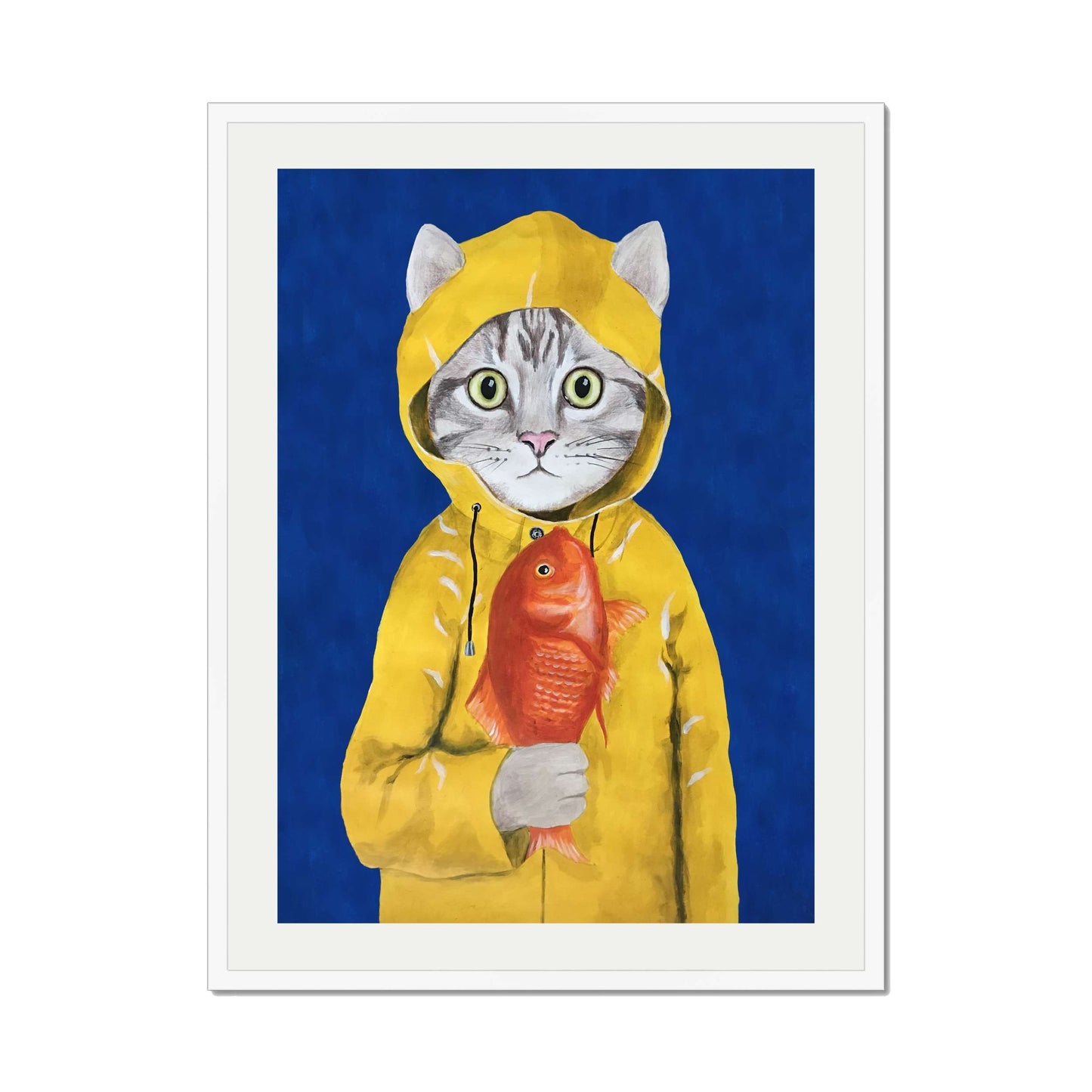 CAT WITH FISH | PRINT