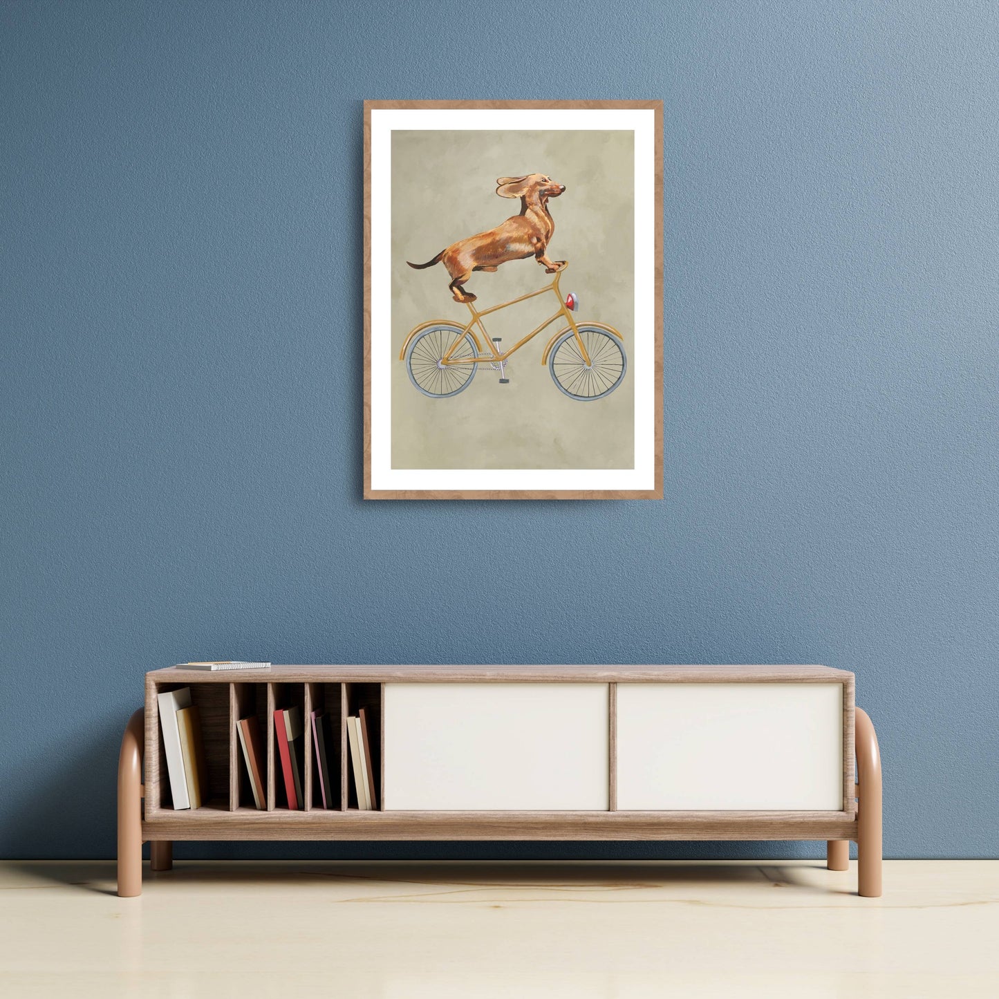 DACHSHUND ON BICYCLE | PRINT