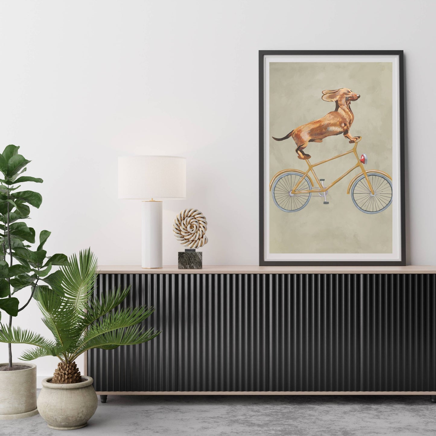 DACHSHUND ON BICYCLE | PRINT