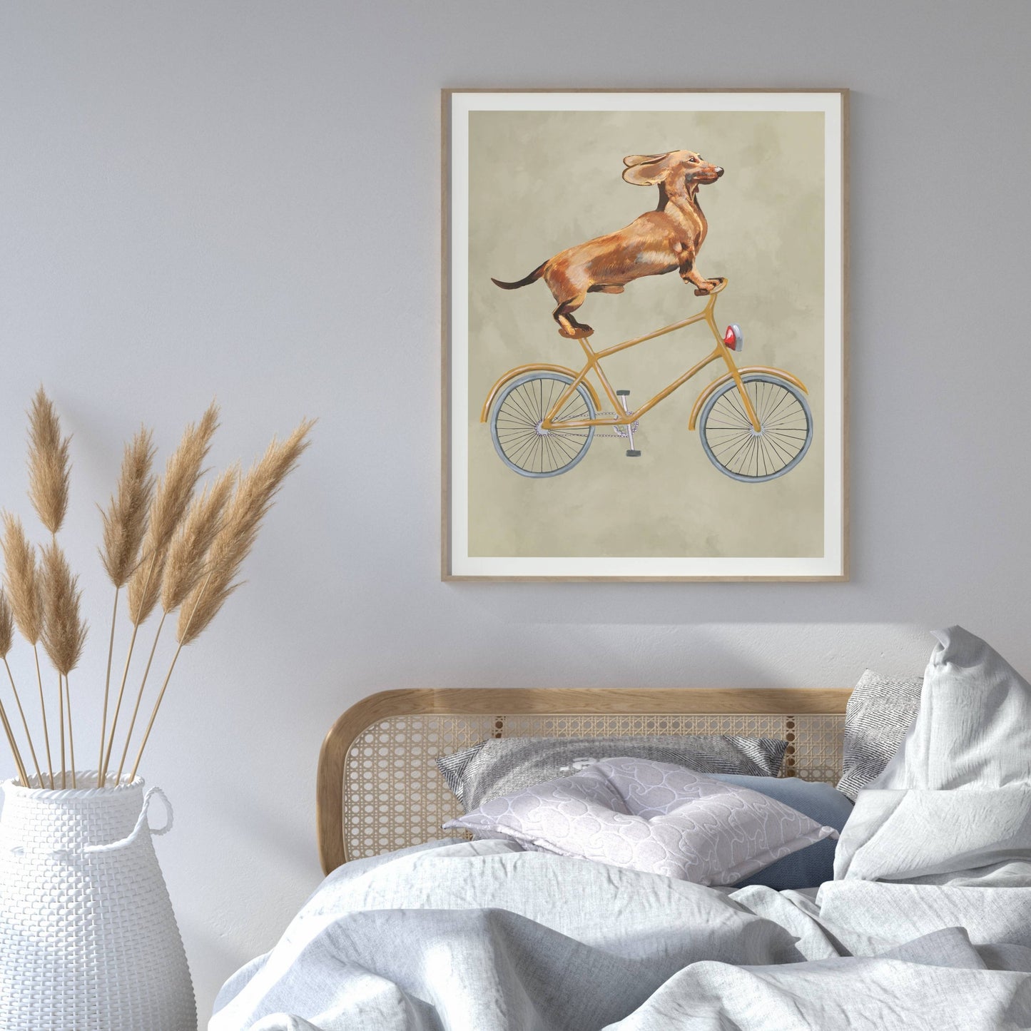 DACHSHUND ON BICYCLE | PRINT