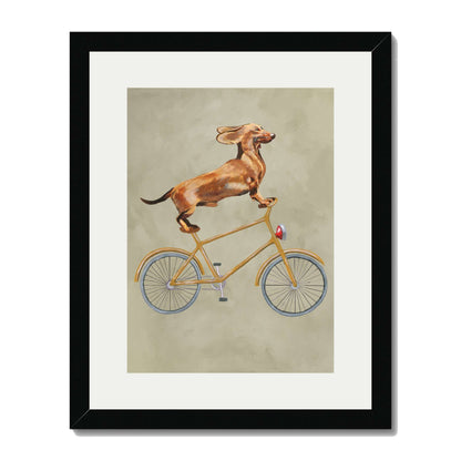 DACHSHUND ON BICYCLE | PRINT