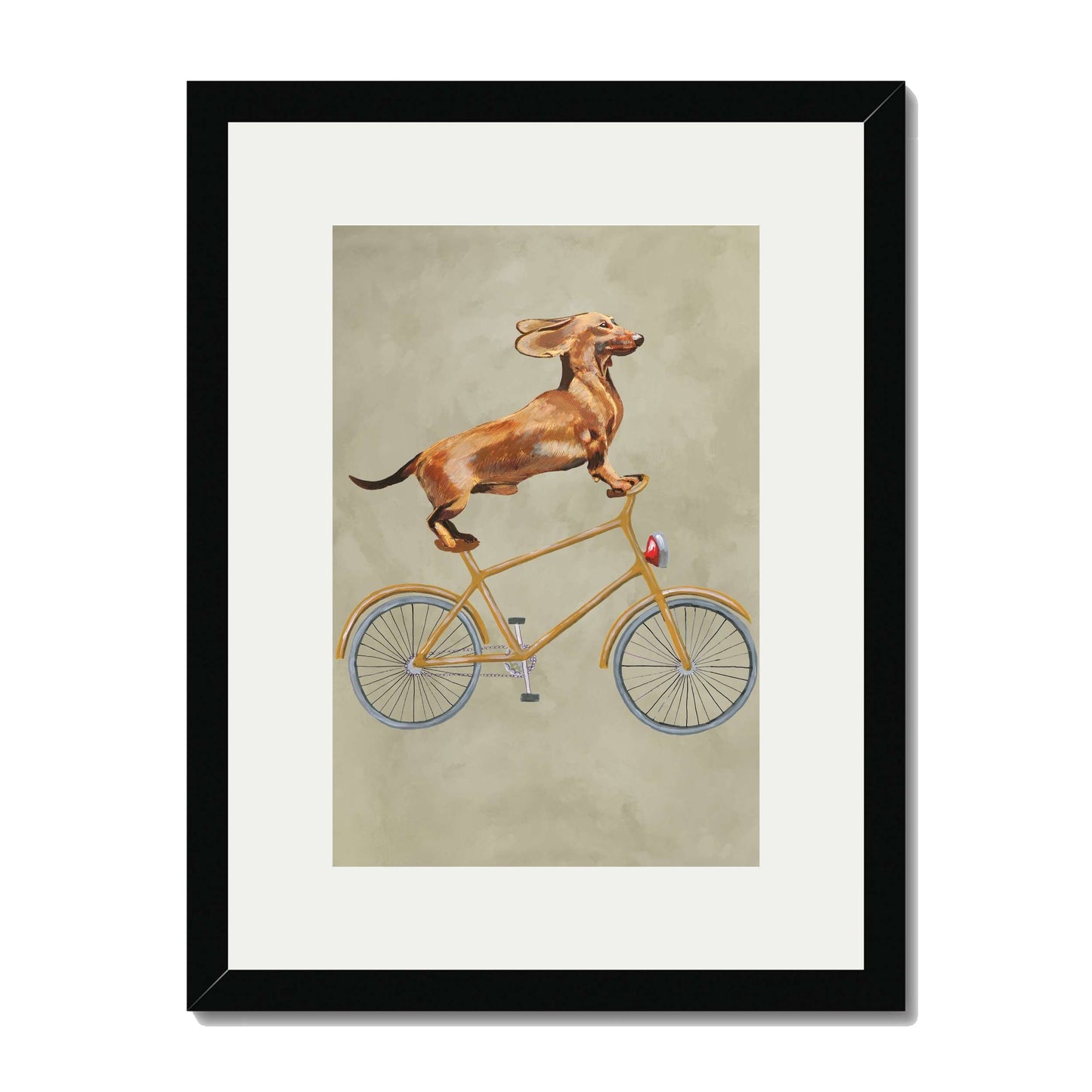 DACHSHUND ON BICYCLE | PRINT