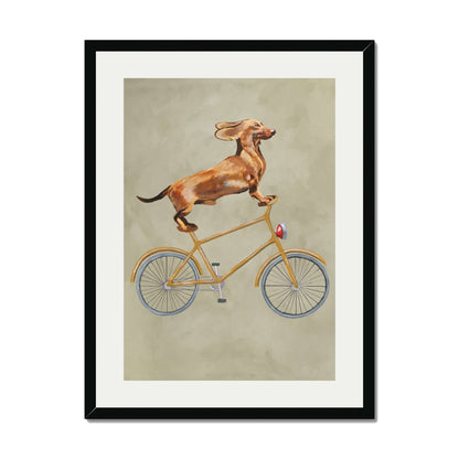 DACHSHUND ON BICYCLE | PRINT