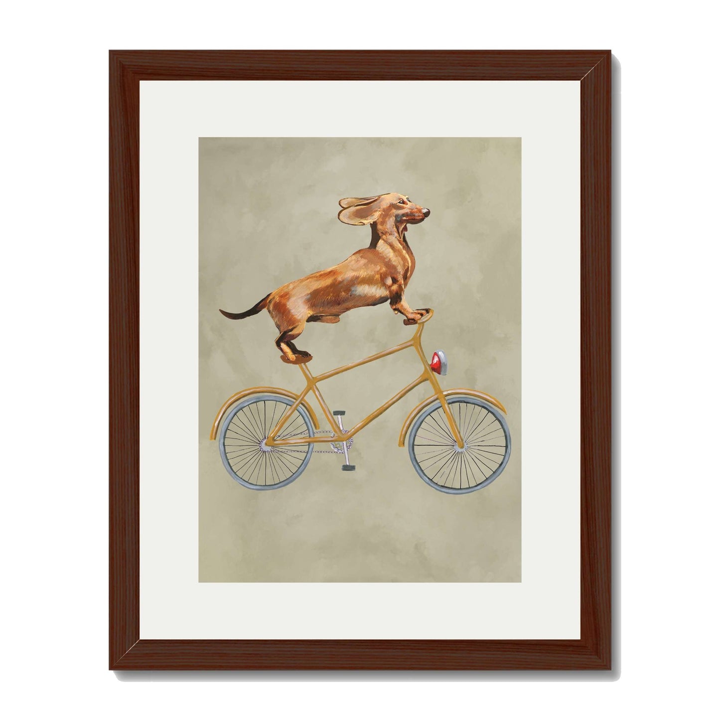 DACHSHUND ON BICYCLE | PRINT