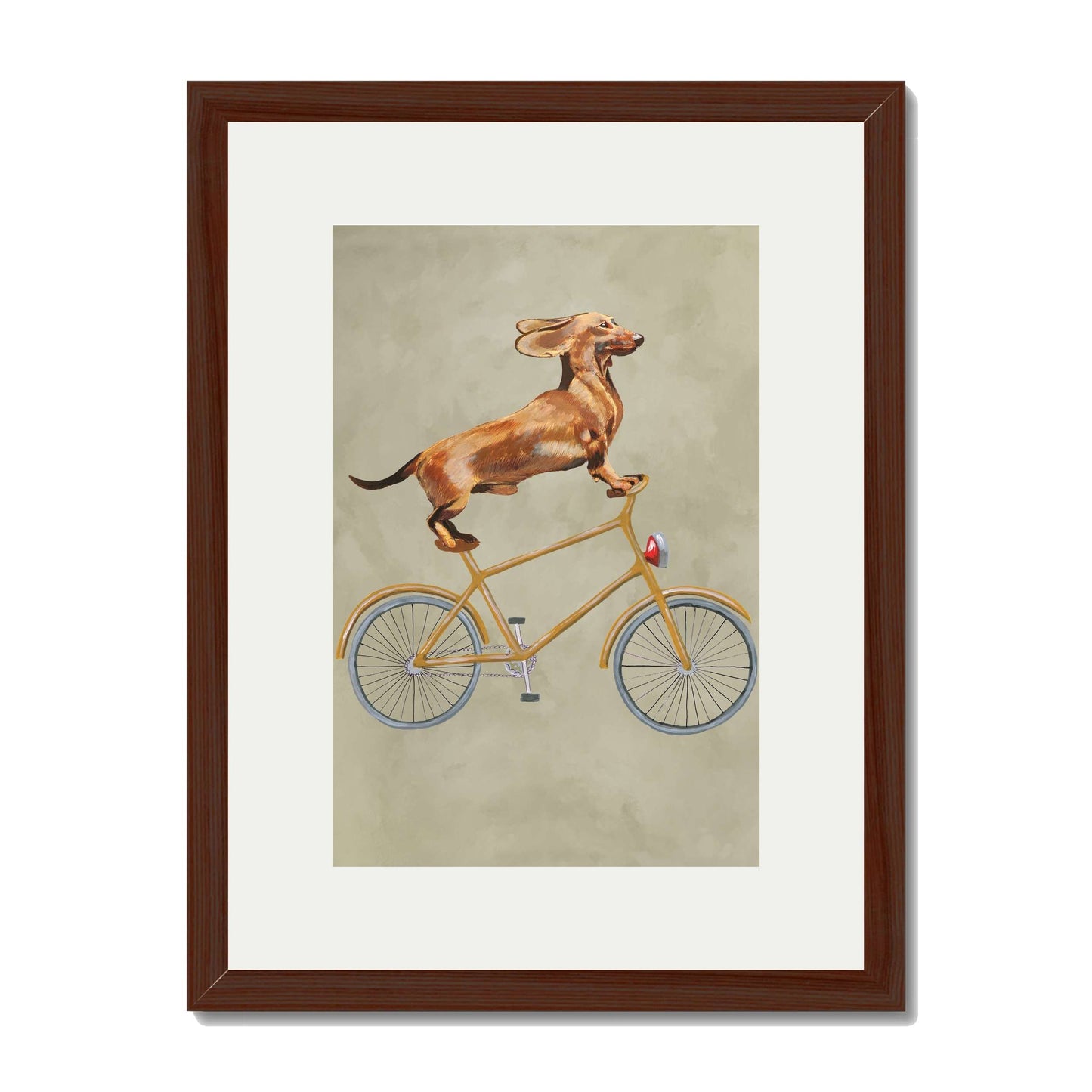 DACHSHUND ON BICYCLE | PRINT