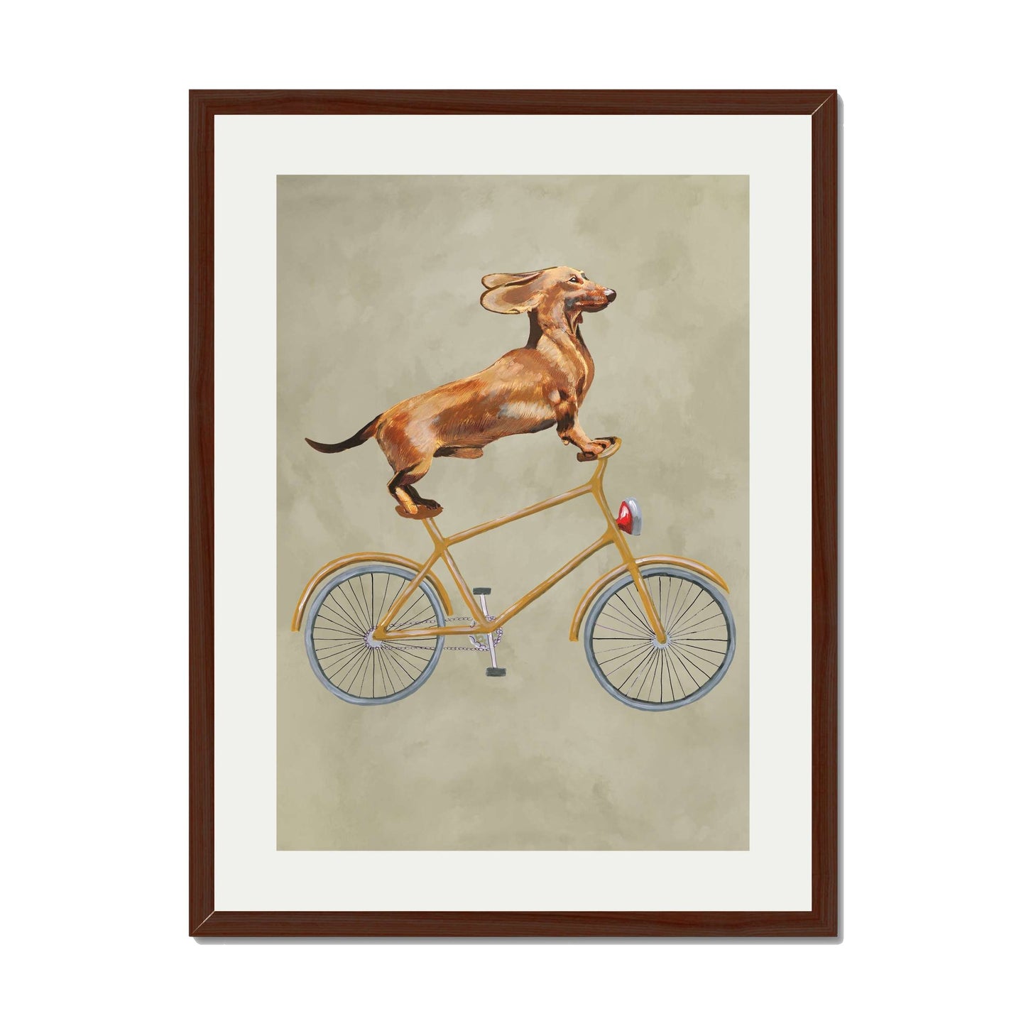 DACHSHUND ON BICYCLE | PRINT