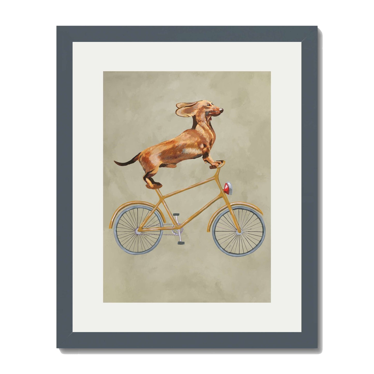 DACHSHUND ON BICYCLE | PRINT