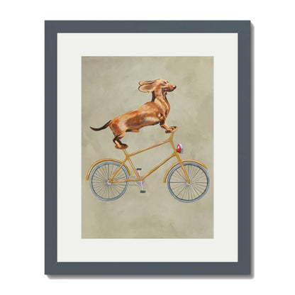 DACHSHUND ON BICYCLE | PRINT