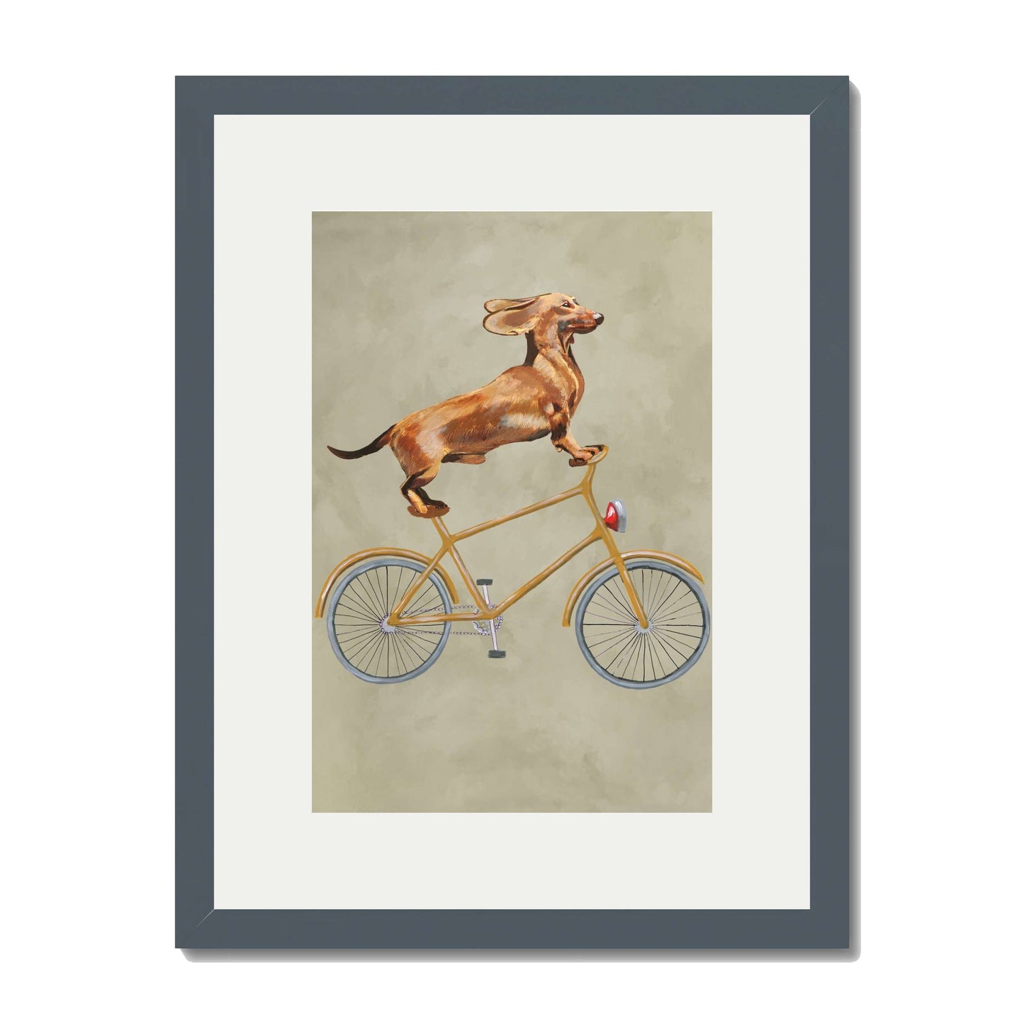 DACHSHUND ON BICYCLE | PRINT