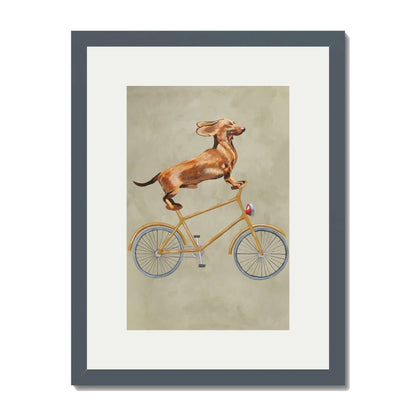 DACHSHUND ON BICYCLE | PRINT