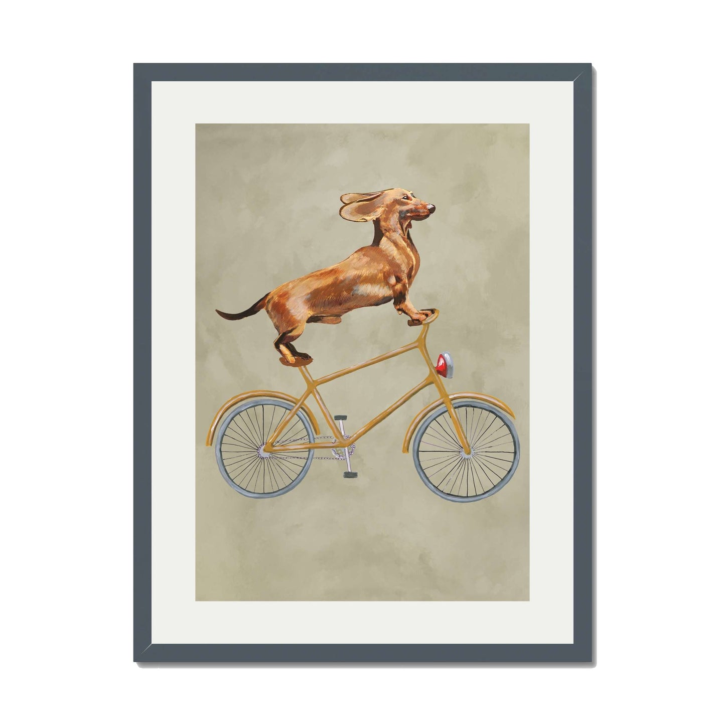 DACHSHUND ON BICYCLE | PRINT