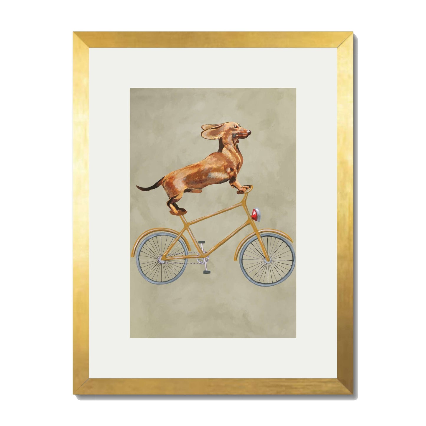 DACHSHUND ON BICYCLE | PRINT