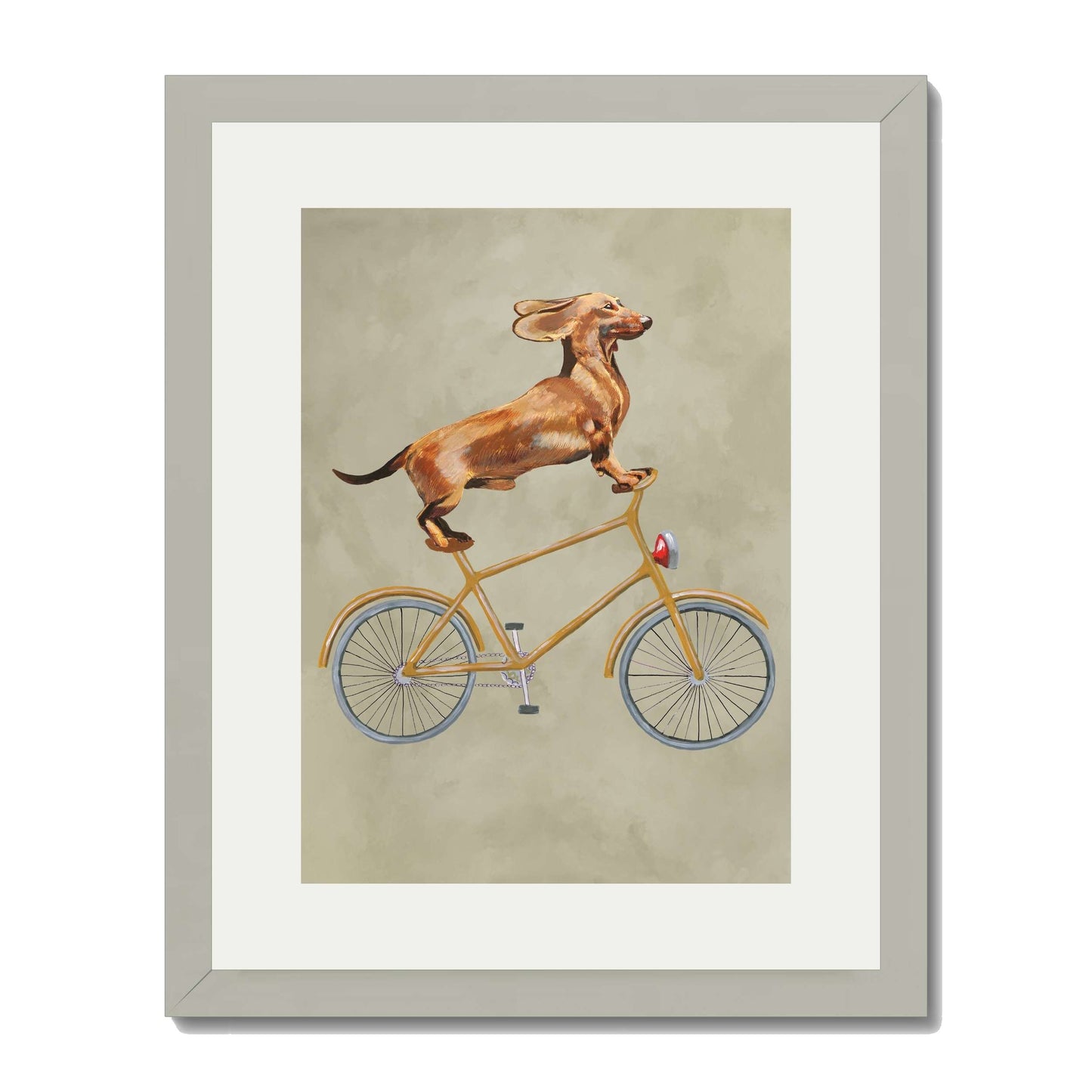 DACHSHUND ON BICYCLE | PRINT