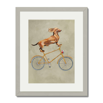 DACHSHUND ON BICYCLE | PRINT