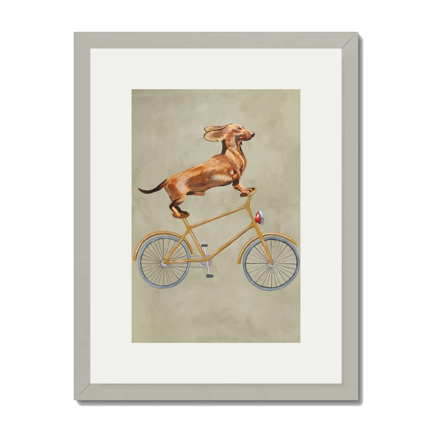 DACHSHUND ON BICYCLE | PRINT