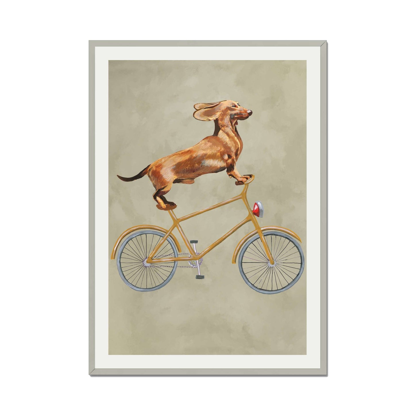 DACHSHUND ON BICYCLE | PRINT
