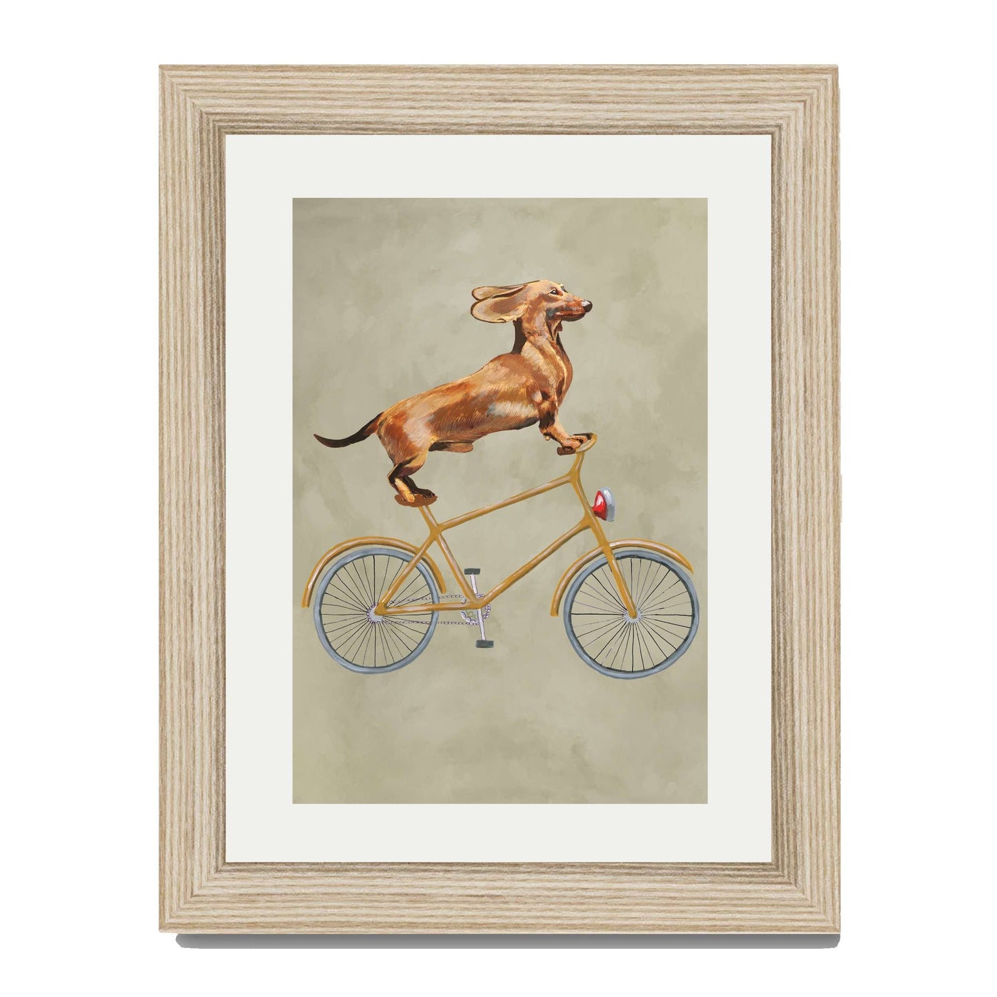DACHSHUND ON BICYCLE | PRINT
