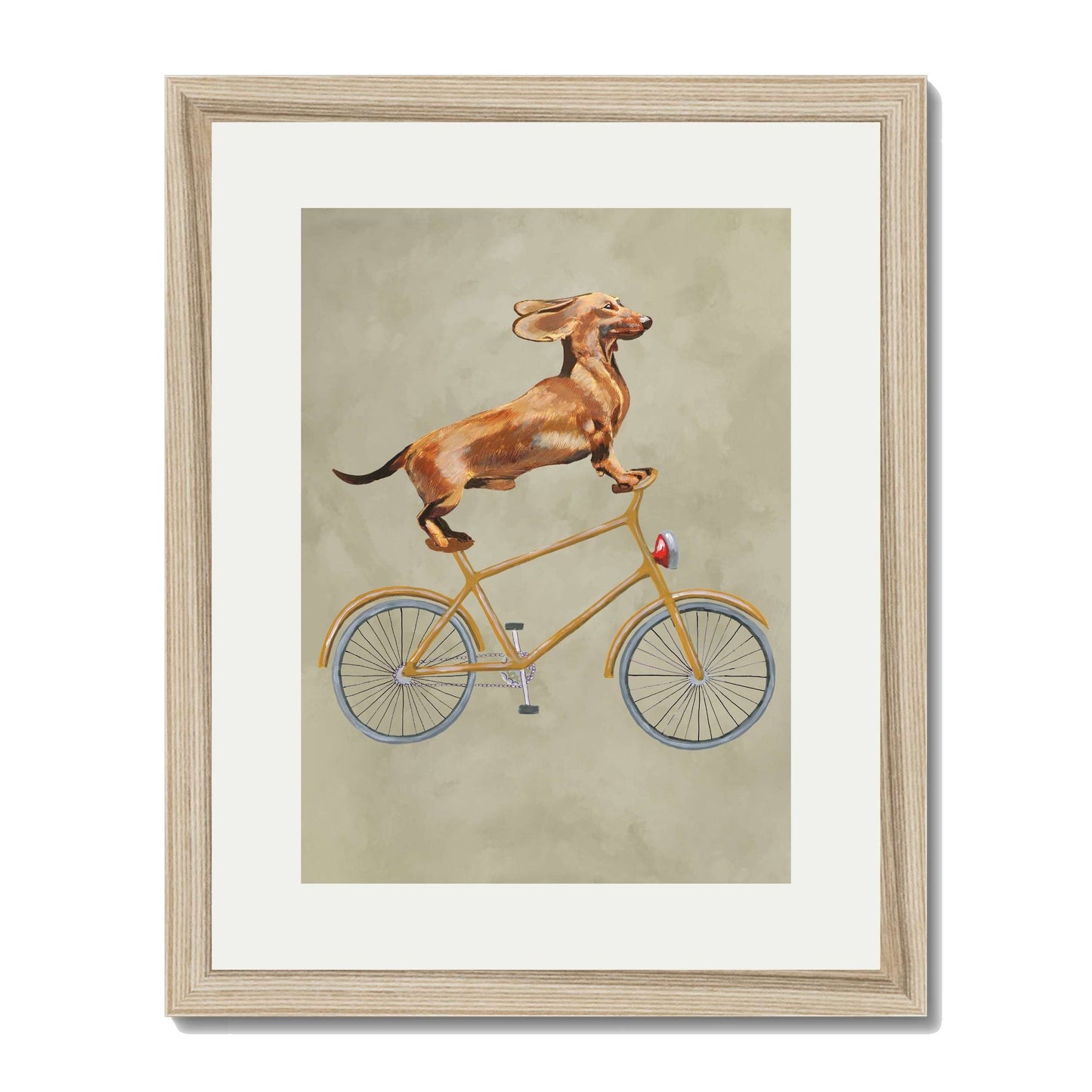 DACHSHUND ON BICYCLE | PRINT