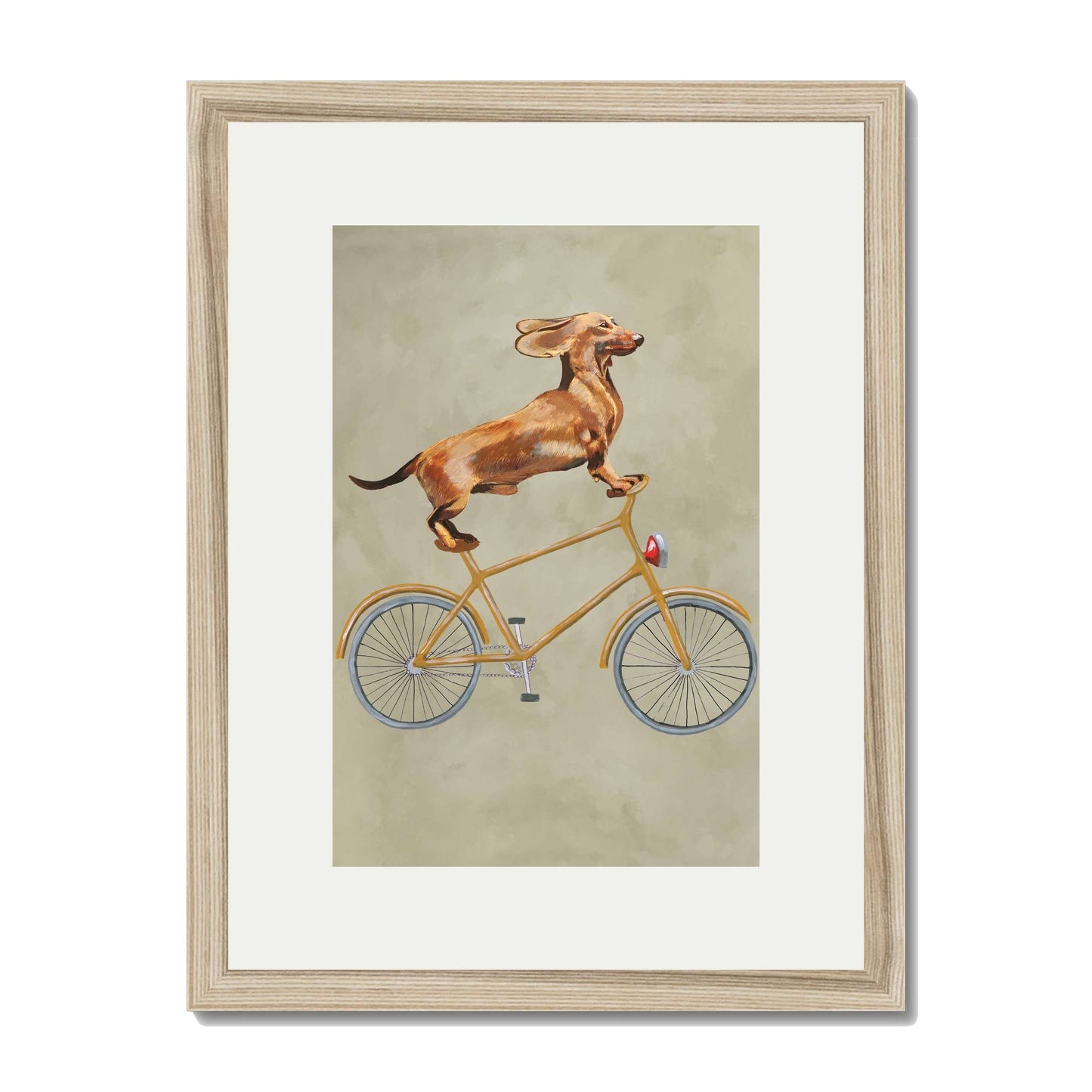 DACHSHUND ON BICYCLE | PRINT