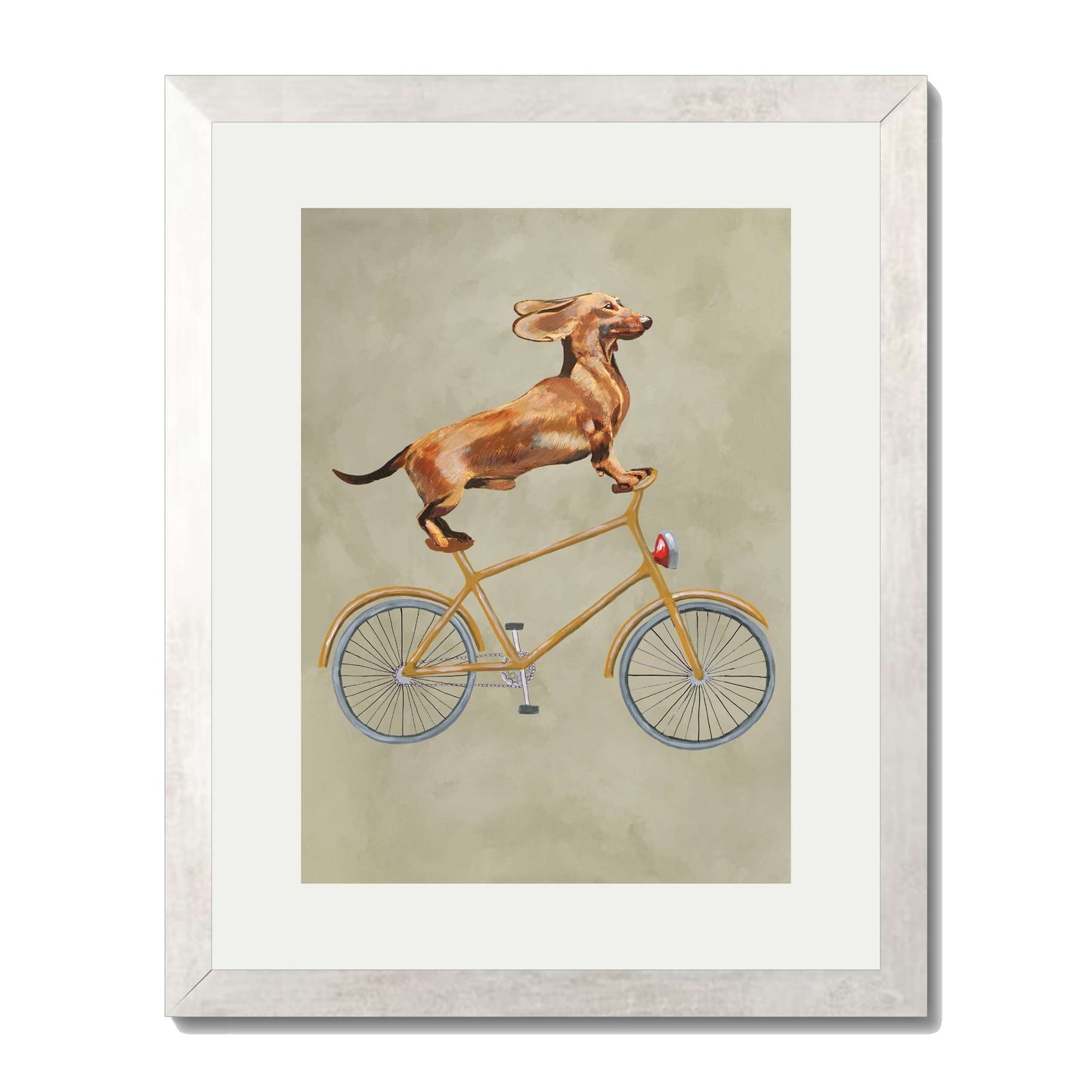 DACHSHUND ON BICYCLE | PRINT