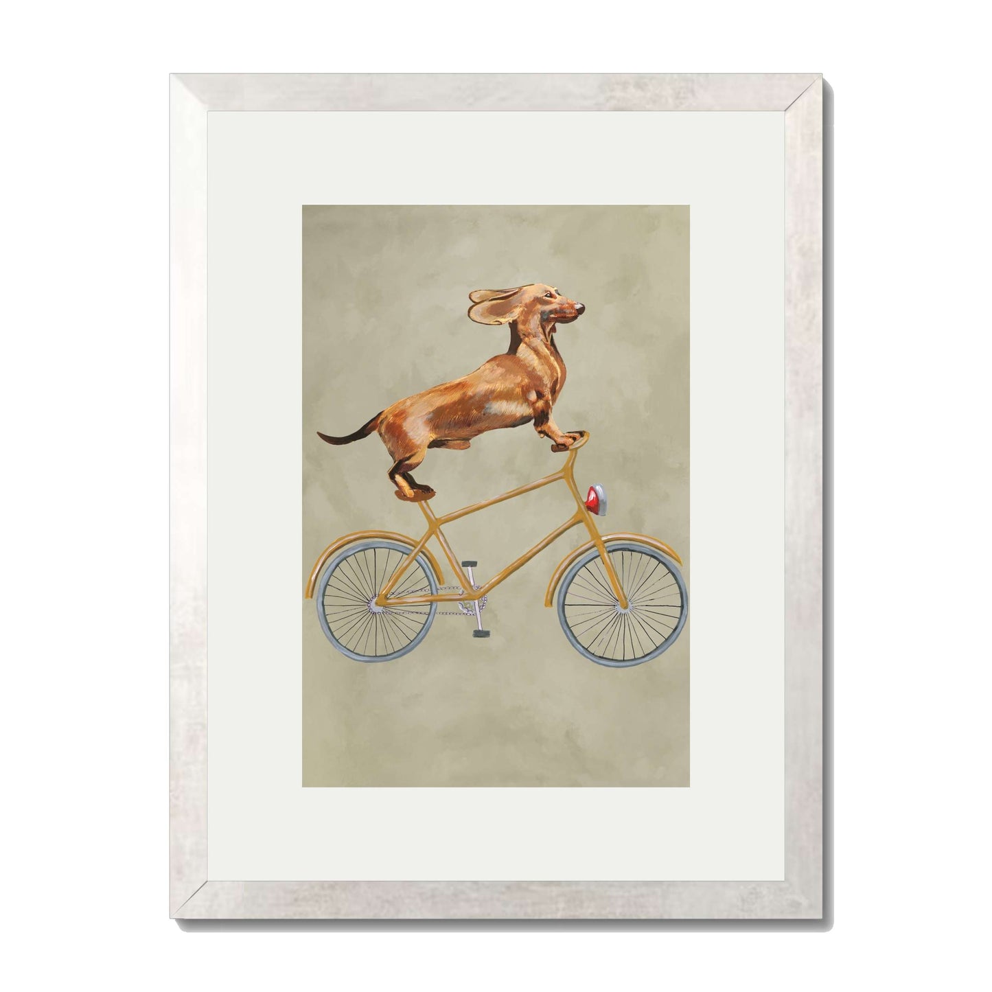 DACHSHUND ON BICYCLE | PRINT