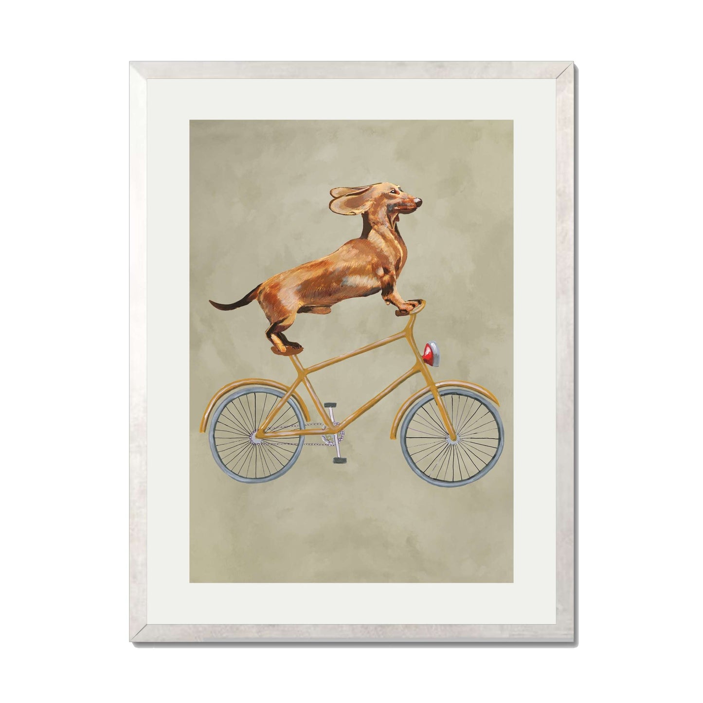 DACHSHUND ON BICYCLE | PRINT