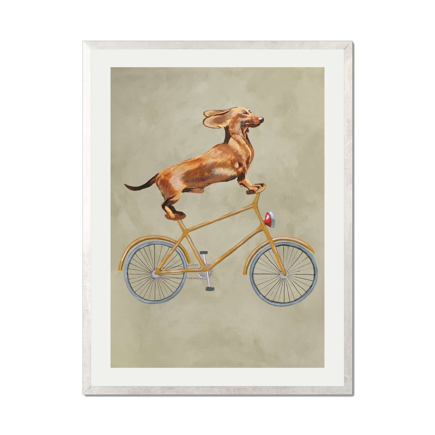 DACHSHUND ON BICYCLE | PRINT