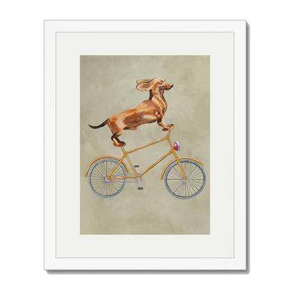 DACHSHUND ON BICYCLE | PRINT