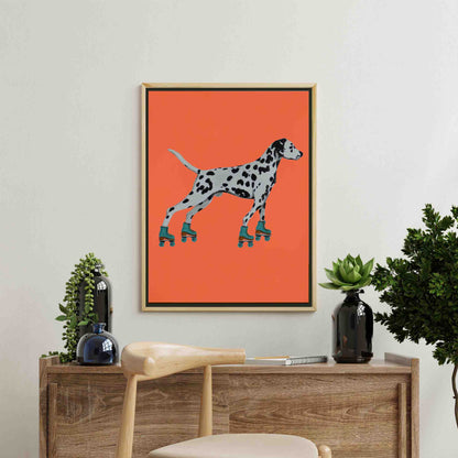 DALMATIAN WITH ROLLERSKATES | CANVAS