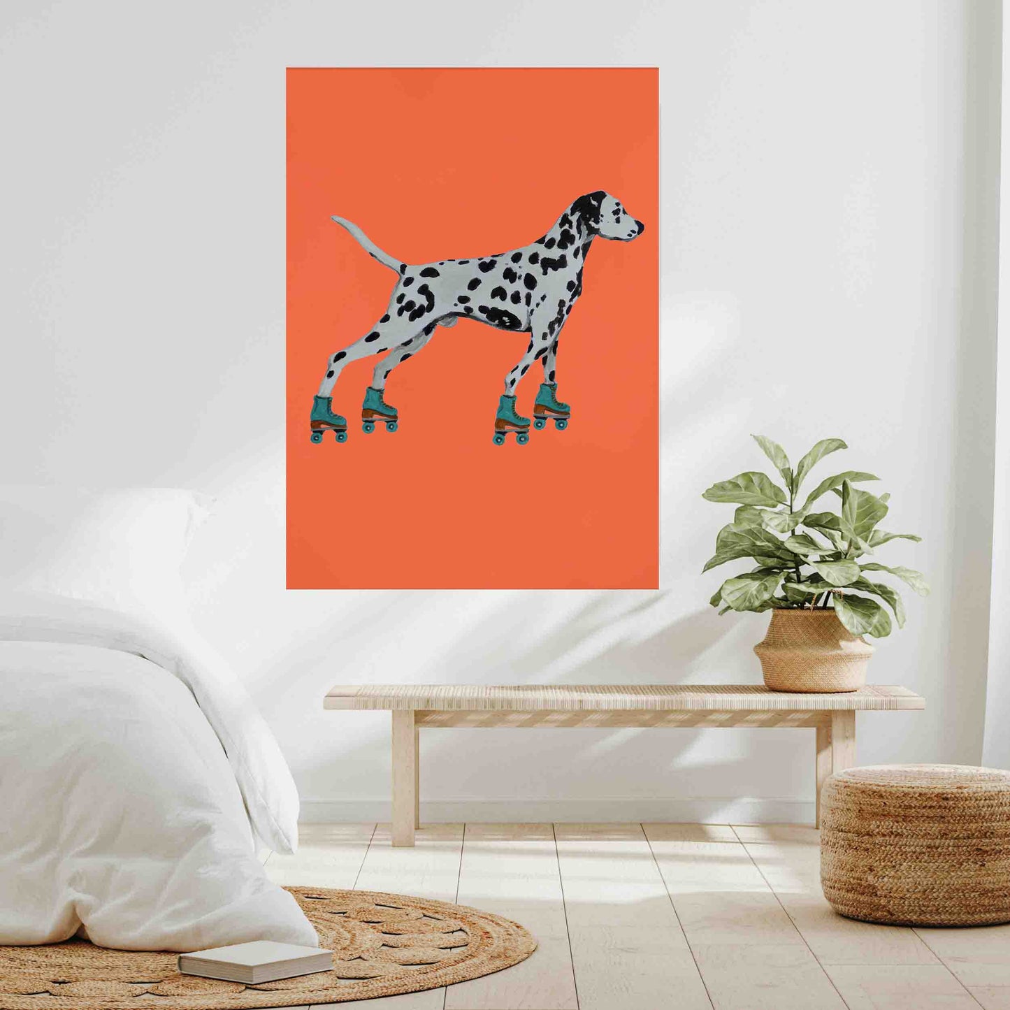 DALMATIAN WITH ROLLERSKATES | CANVAS