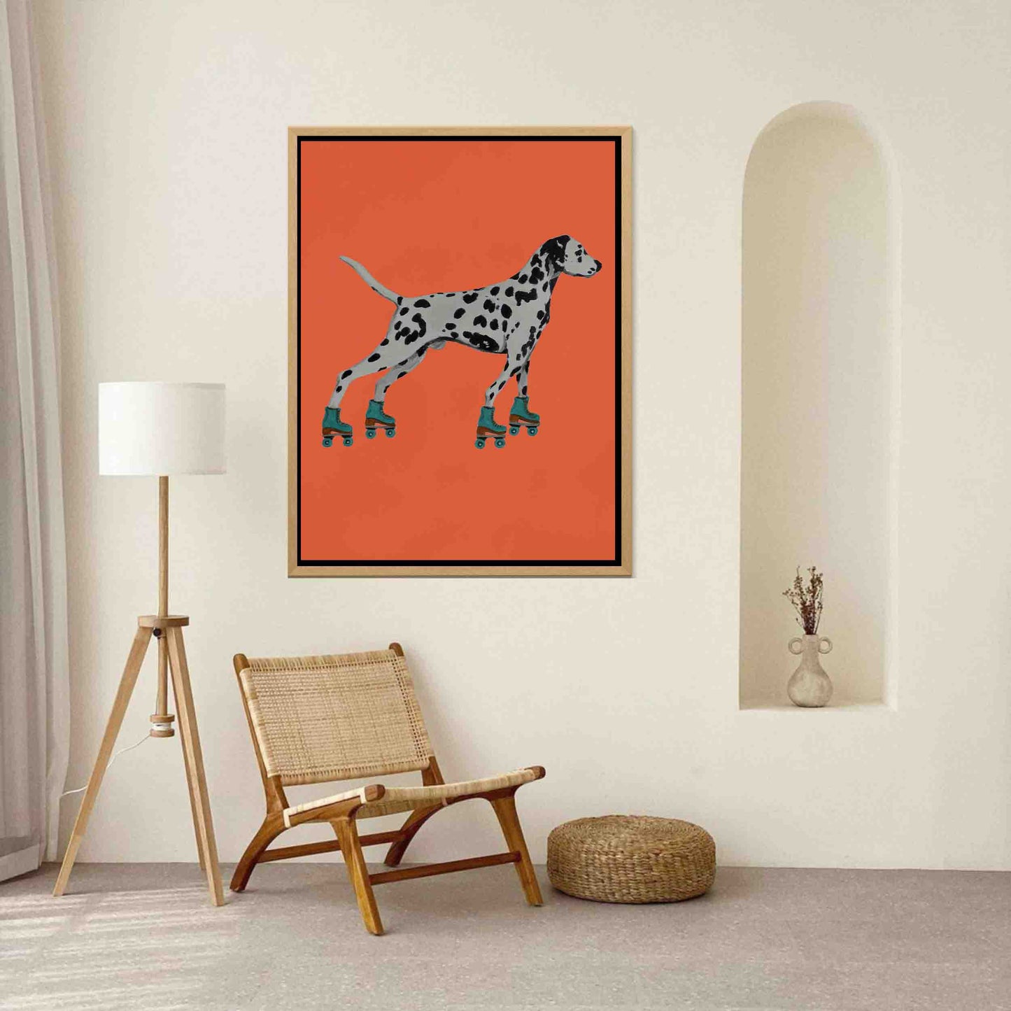 DALMATIAN WITH ROLLERSKATES | CANVAS
